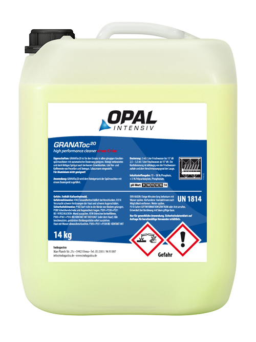 Opal GRANAToc²°, 14kg Reiniger für machinelles Geschirrspülen