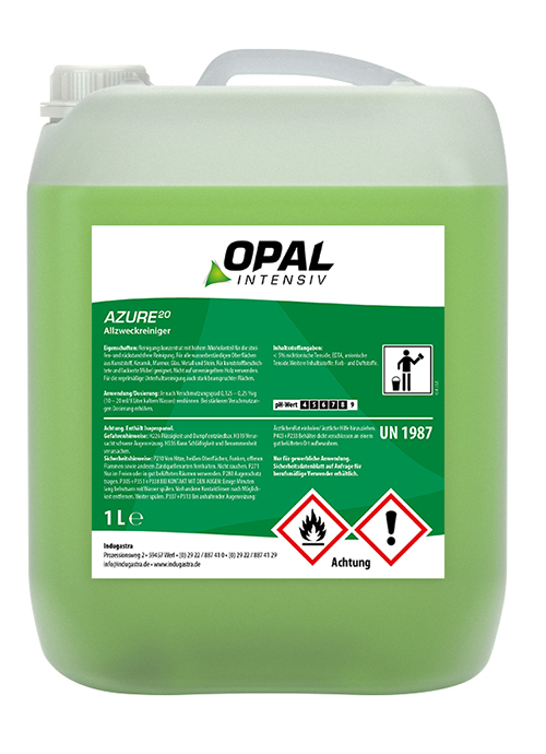 Opal AZURE²°, 10 Liter Allesreiniger Opal AZURE²°, 10 Liter Allesreiniger